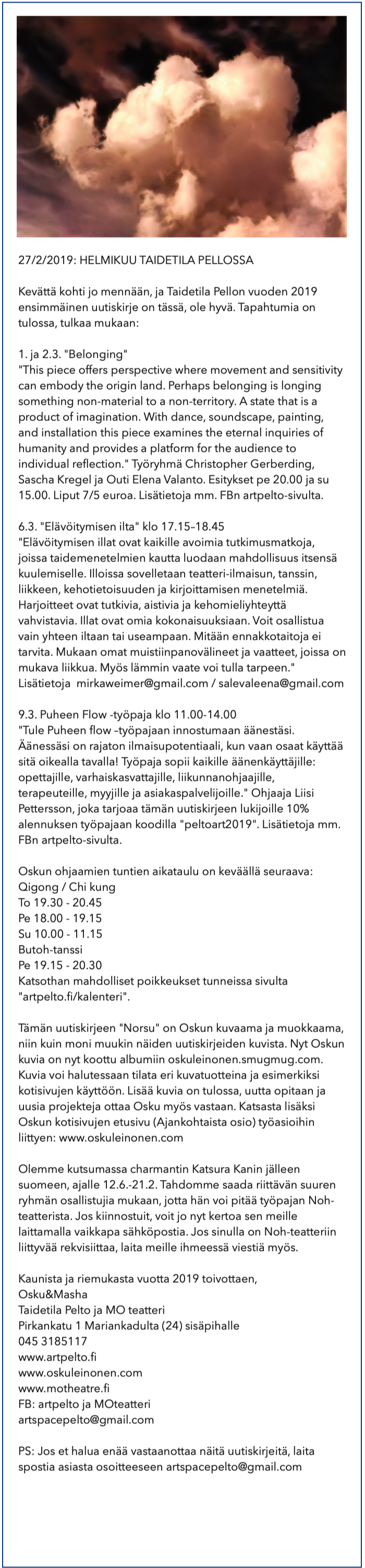 27/2/2019 Taidetila Pelto